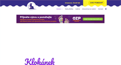 Desktop Screenshot of klokanek-chabarovicka.cz