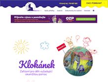 Tablet Screenshot of klokanek-chabarovicka.cz